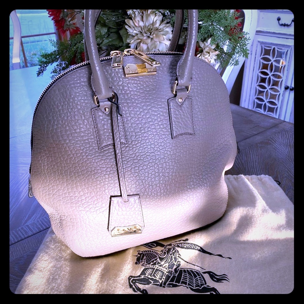 Burberry Heritage Grain Medium Bowling Bag